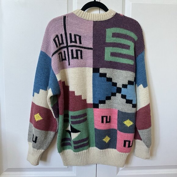 Vintage El Gran Pajaten Sweater Womens Wool Handcrafted Alpaca Wool Knit - Picture 6 of 8
